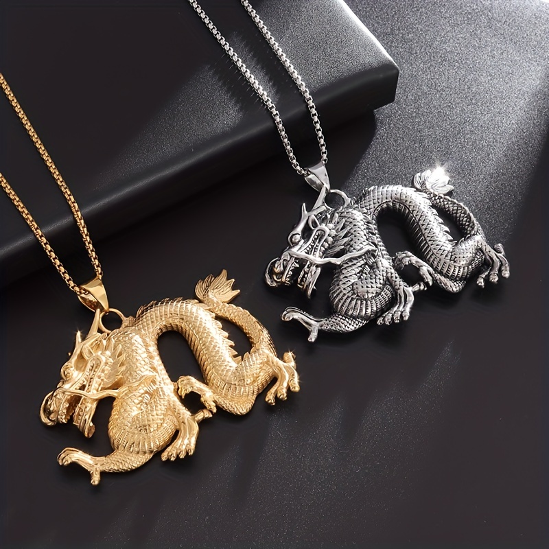 1pc Fashionable Men's Lucky Charm Pendant Necklace For Casual And