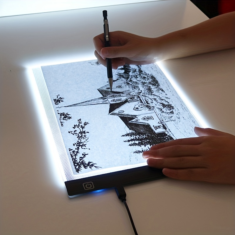 Led Drawing Copy Board Kids Toy 3 Level Dimmable Painting Tablet