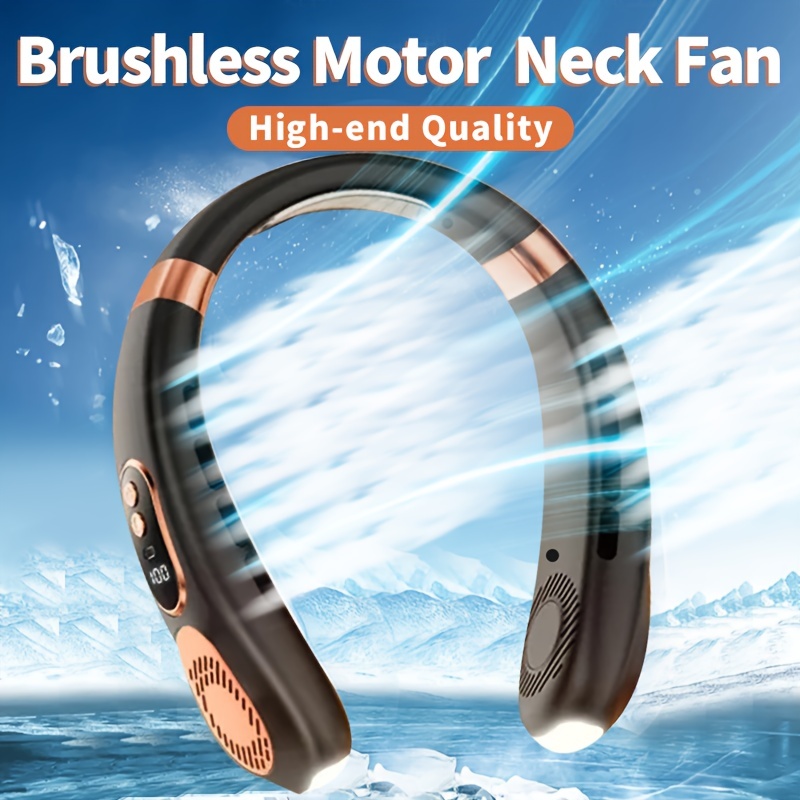JISULIFE Portable Neck Fan, Hands Free Bladeless Fan, 4000 mAh Battery  Operated Wearable Personal Fan, Leafless, Rechargeable, Headphone Design,3
