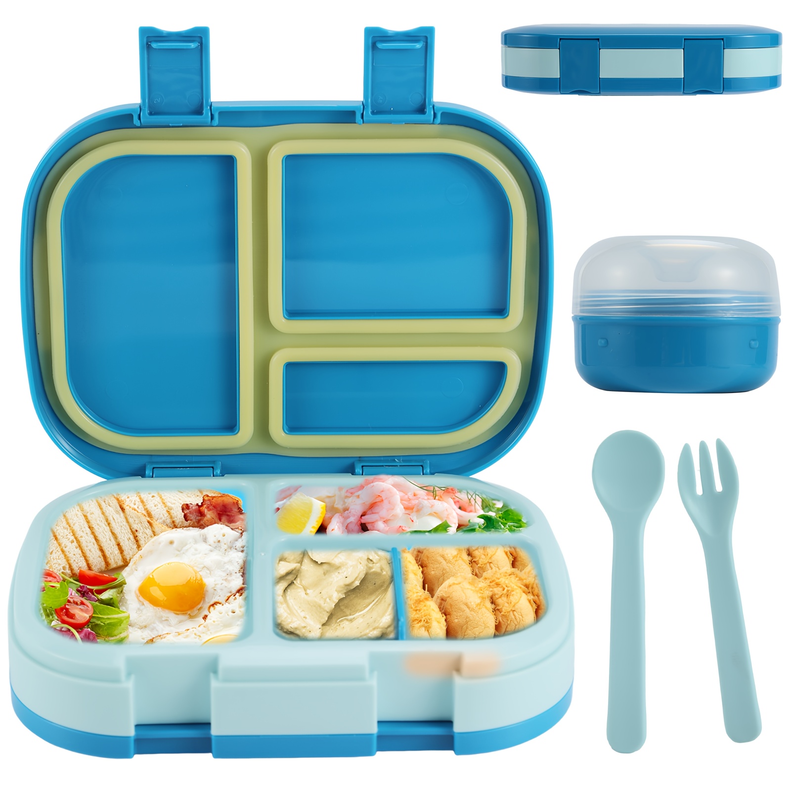 Bentgo Kids Stainless Steel Utensils Set | Lunch Box Utensils Blue