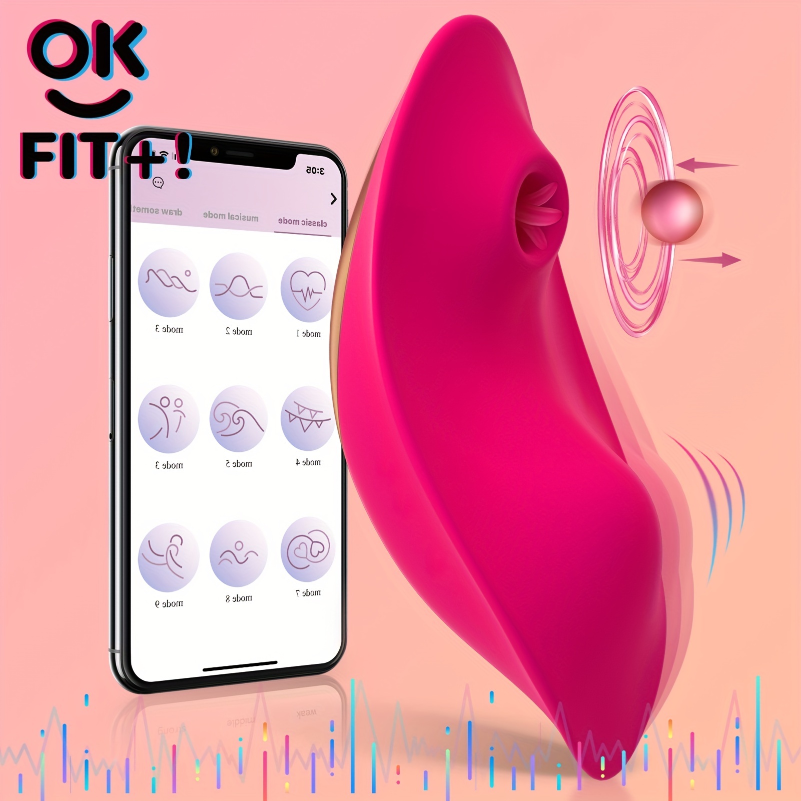 APP & Remote Control Wearable Vibrator Vibrating Panties with Magnetic  Clip, Silicone Clitoral Vagina Stimulator Clit Nipple Teaser Adult Toy with  10