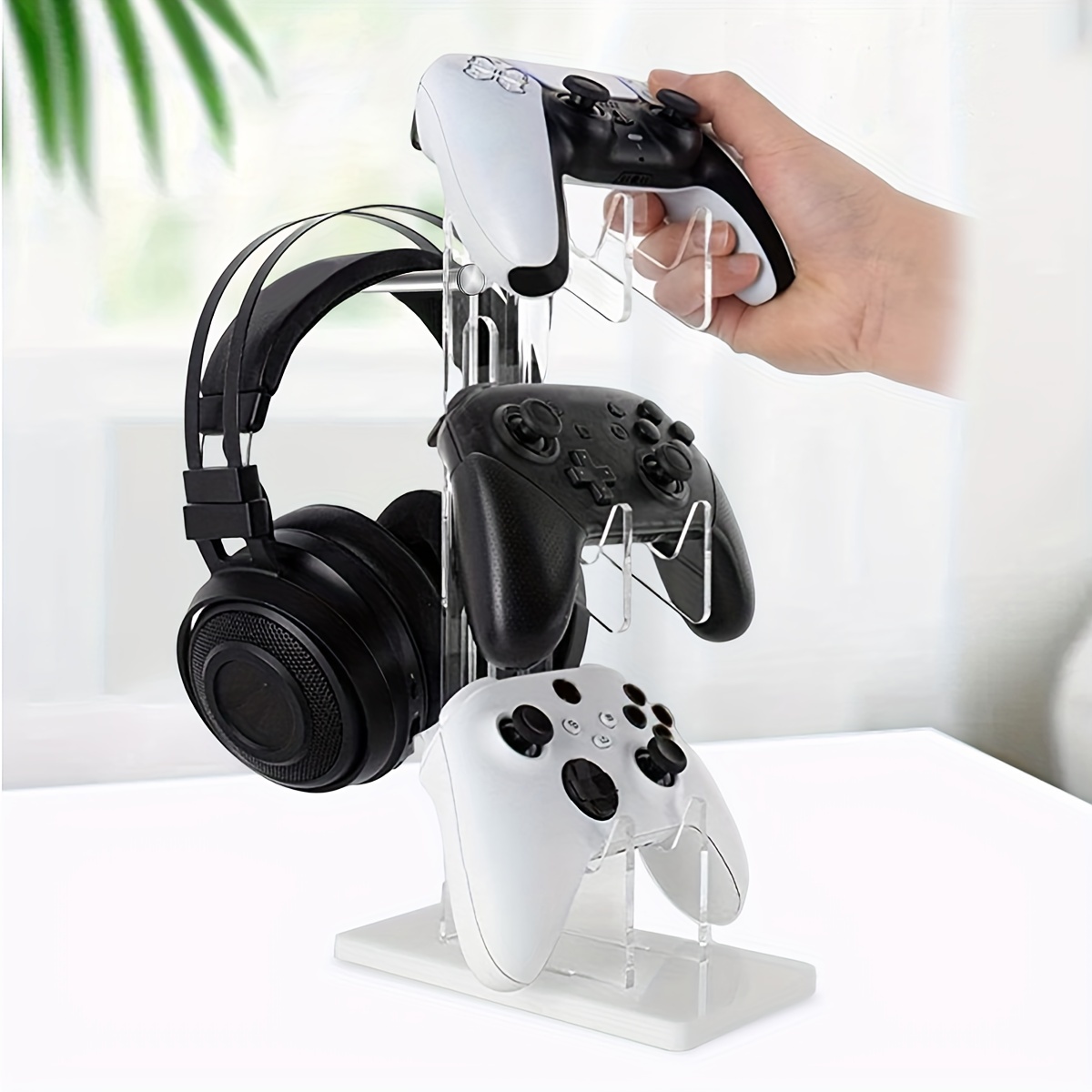 Universal Gamepad Controller Bracket Earphone Stand Hanger Compatible for  PS5/PS4 Switch Game Handle Base Support Holder - AliExpress