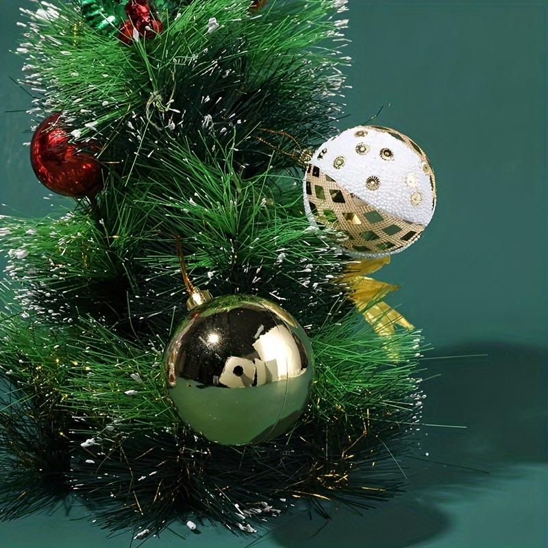 KI Store Purple Christmas Balls 34pcs 1.57-Inch Small Christmas Tree  Decoration Ornaments for Xmas Tree Holiday Wreath Garland Decor Ornaments  Hooks