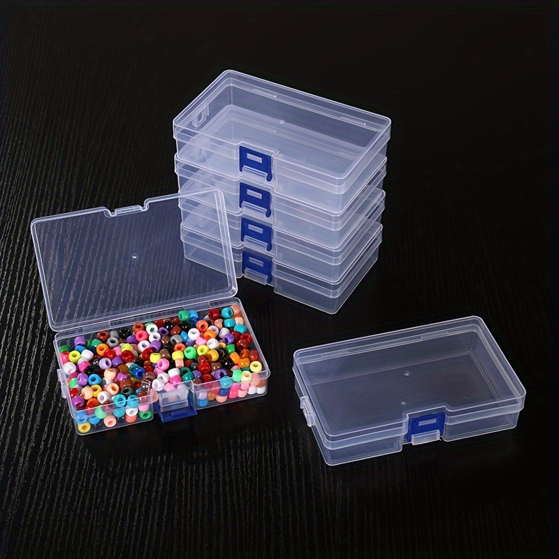 Plastic Clear Storage Box Blue Lock Buckle Desktop - Temu United Arab  Emirates