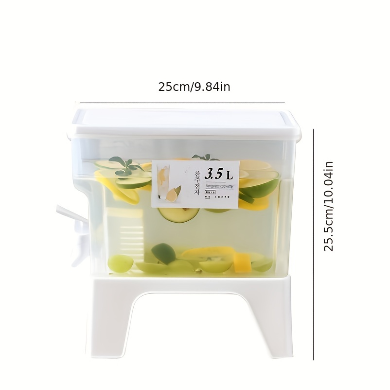 Drink Dispenser For Fridge, Beverage Dispenser With Spigot, Milk, Lemonade  Dispenser, Juice Containers With Lids For Fridge, Parties And Dairly Use -  Temu