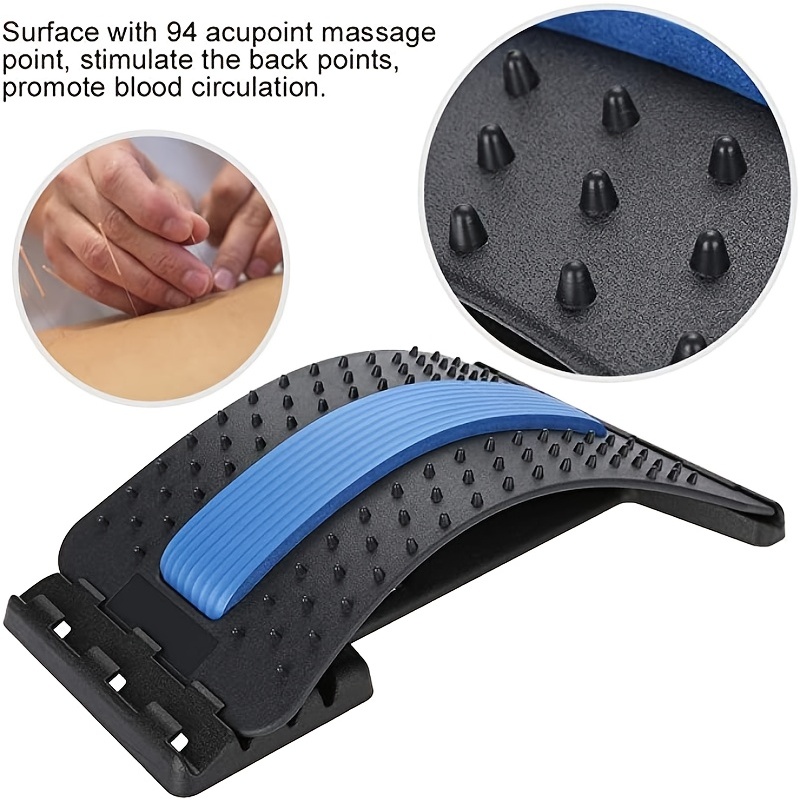  JSBIRD Back Stretcher for Pain Relief, Multi-Level Back Cracker  Lower Back Pain Relief Device, Lumbar Support Spine Board with 3 Adjustable  Settings for Bed, Chair & Car with Massager : Health