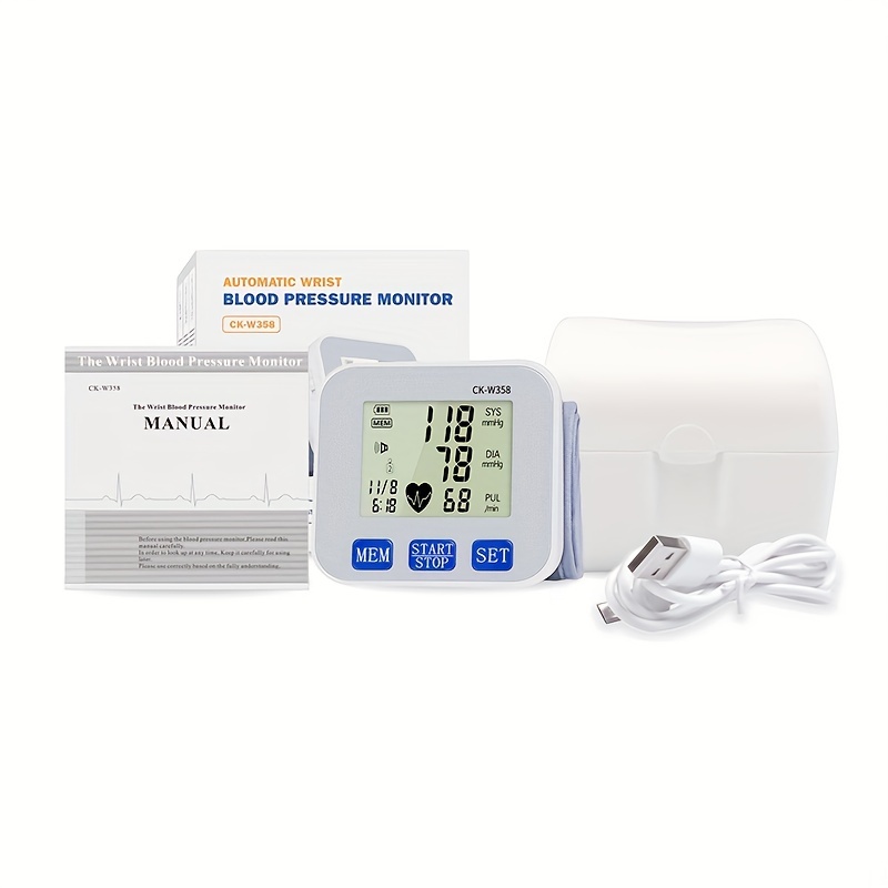 Buy Wholesale China Ck-w355 Rechargeable Wrist Digital Blood Pressure  Monitor Heart Rate Monitoring Voice Broadcast & Sphygmomanometer at USD  10.5