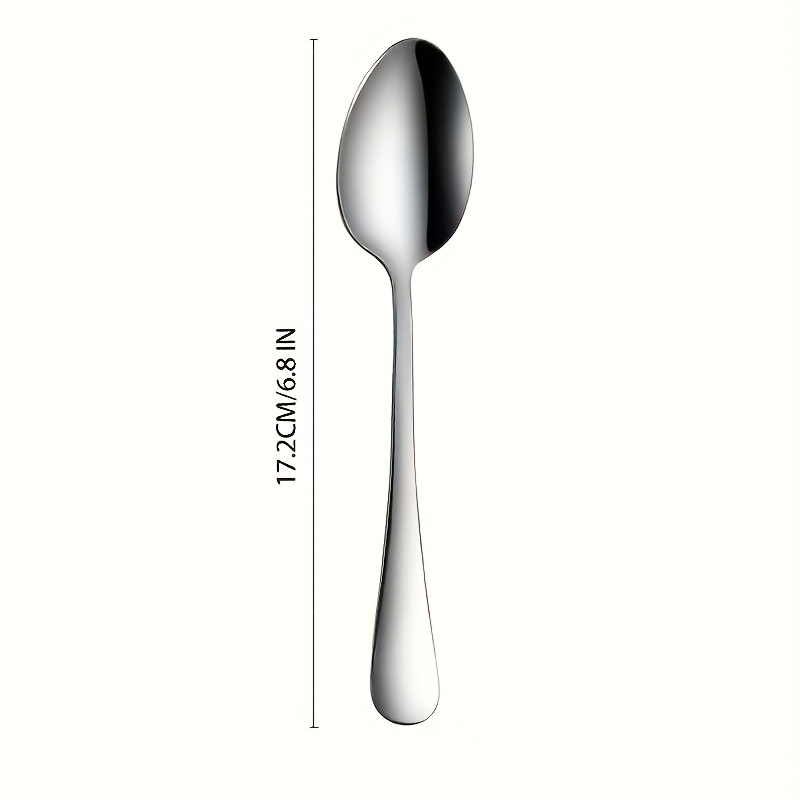 24 Pcs Dinner Spoon Set,Premium Food Grade Stainless Steel Spoons,Durable  Metal Spoons,Tablespoon,Spoons Silverware Only,Mirror Finish & Dishwasher