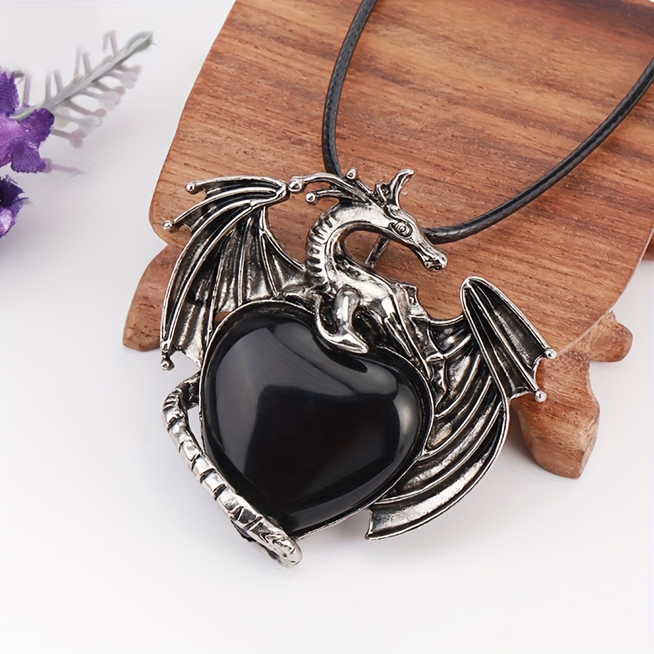 Dragon heart clearance stone necklace