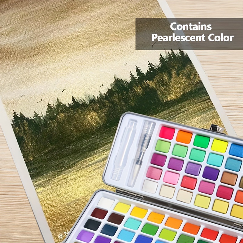 Water Paint Set 50/72/100 Watercolor Pigments With - Temu