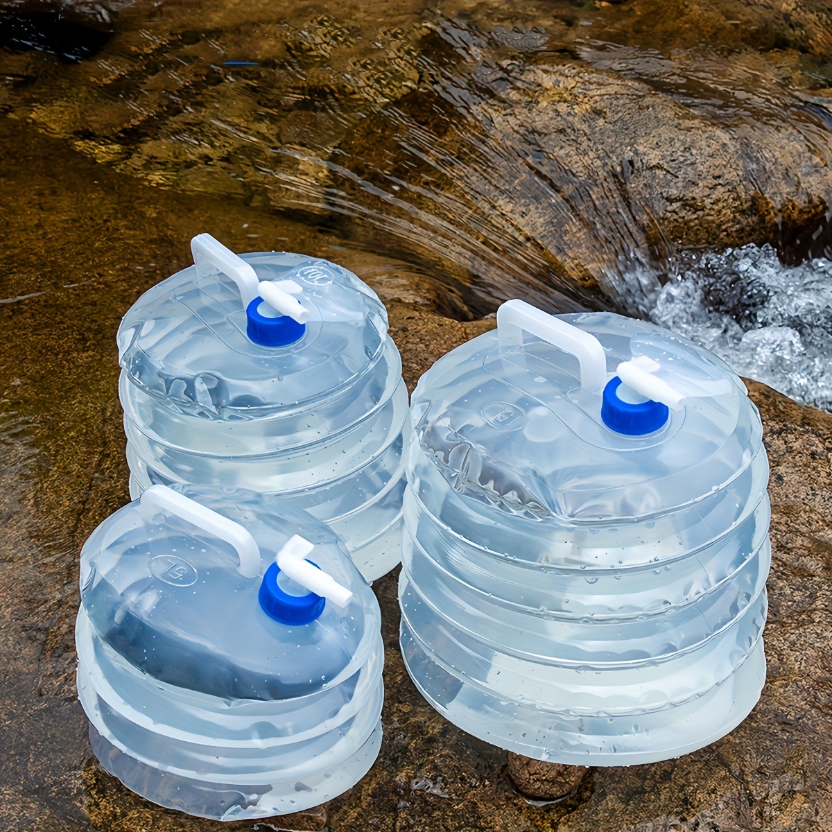 Faltbare Wasserbehälter Taschen Outdoor Camping Wasser Eimer Wandern  Überleben Wasser Aufbewahrung Tasche Wasserbehälter