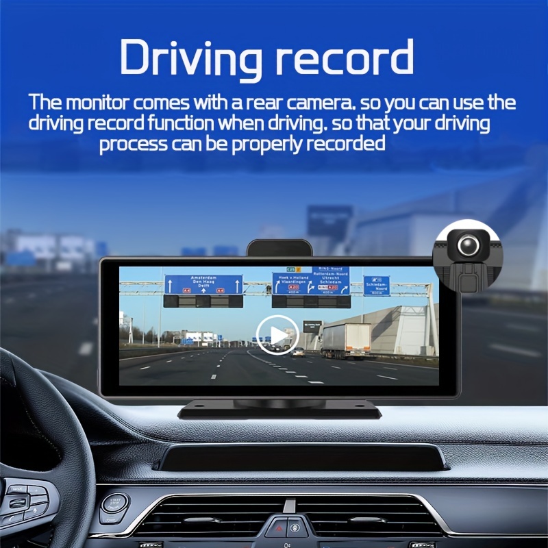 4K Car DVR Video Wireless 11'' Dash Camera Carplay Stereo Touch Screen 3  Camera
