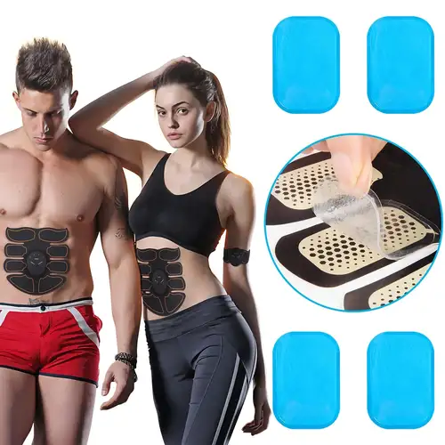 Ems Muscle Stimulator For Full Body Fitness, Weight Loss, And Slimming With  Gel Pads (battery Not Included) - Temu