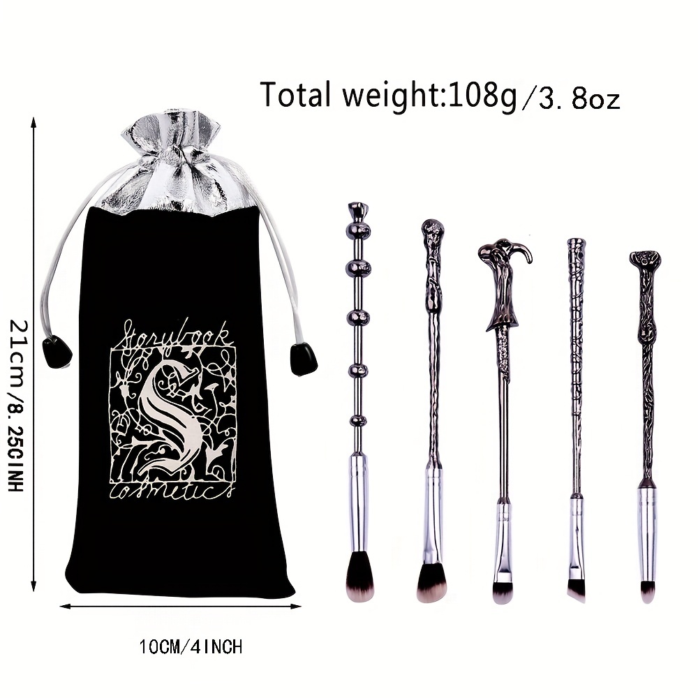 10pcs Silver Magic Eyeshadow Makeup Tools Set Gift For Girls