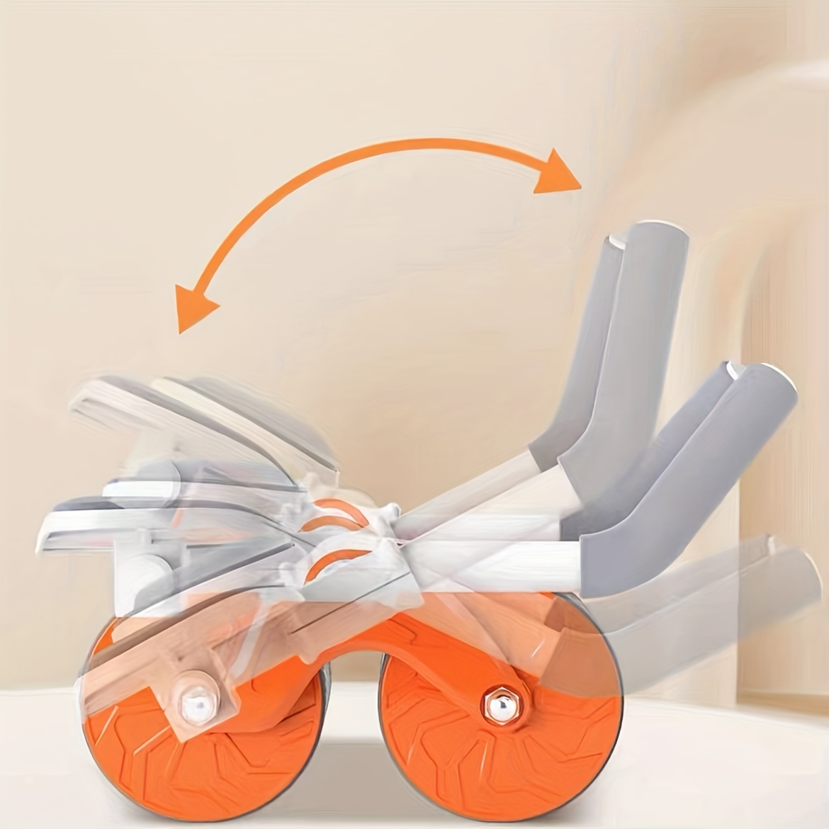 1 pièce kit de roue abdominale à rebond automatique avec genouillère et  minuterie, équipement d'exercice abdominal pour abdominaux, équipement de  fitness à domicile, machine à rouleaux abdominaux pour hommes et femmes  (Orang