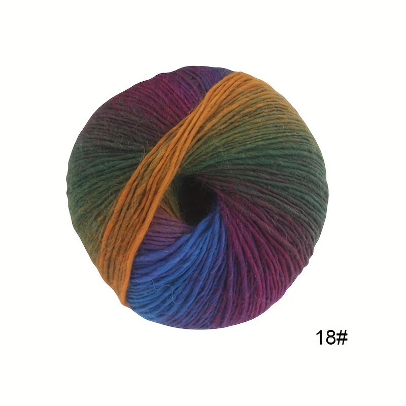 Hot-Selling Rainbow Soft Knitting Yarn Wool Blended Gradient Multi Color  Yarn for Crocheting Knit - China Yarn and Knitting Yarn price