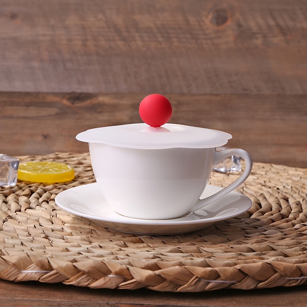 Creative Silicone Cup Cover Leak proof Dustproof Ceramic Tea - Temu