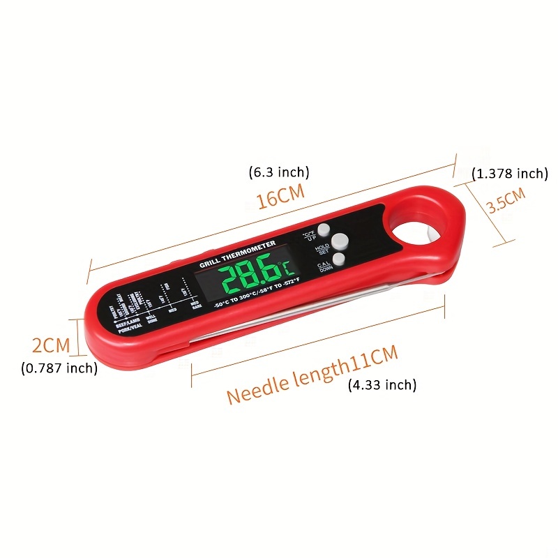 Meat Thermometers, Three Probe Meat Thermometer With Alarm, Rechargeable  Instant Read Food Thermometer With Rotating Lcd Screen, Waterproof Cooking  Thermometer For Grilling, Smoking, Grilling, Oven, Bbq Air Fryer, Kitchen  Accessaries - Temu