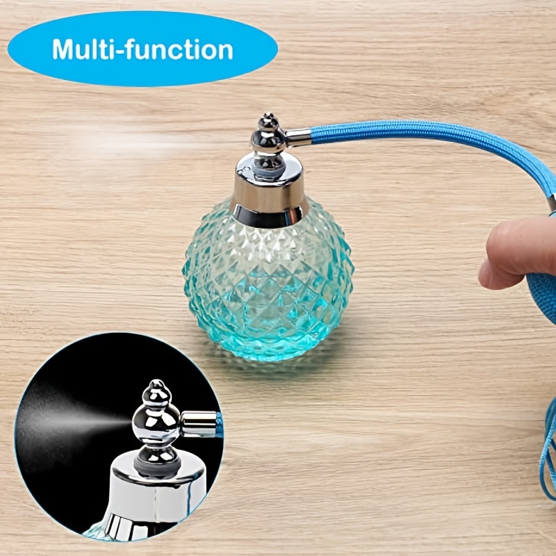 Vintage Crystal Perfume Spray Bottle 100ml with Long Tassel