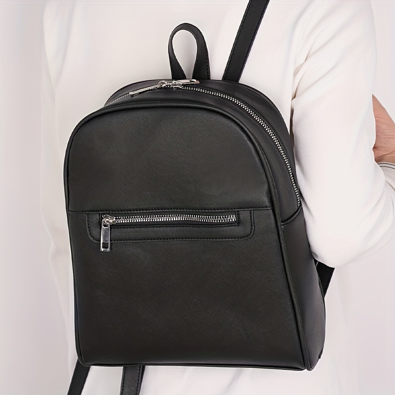 Preppy Style Small Solid Backpack Schoolbag Travel Rucksack