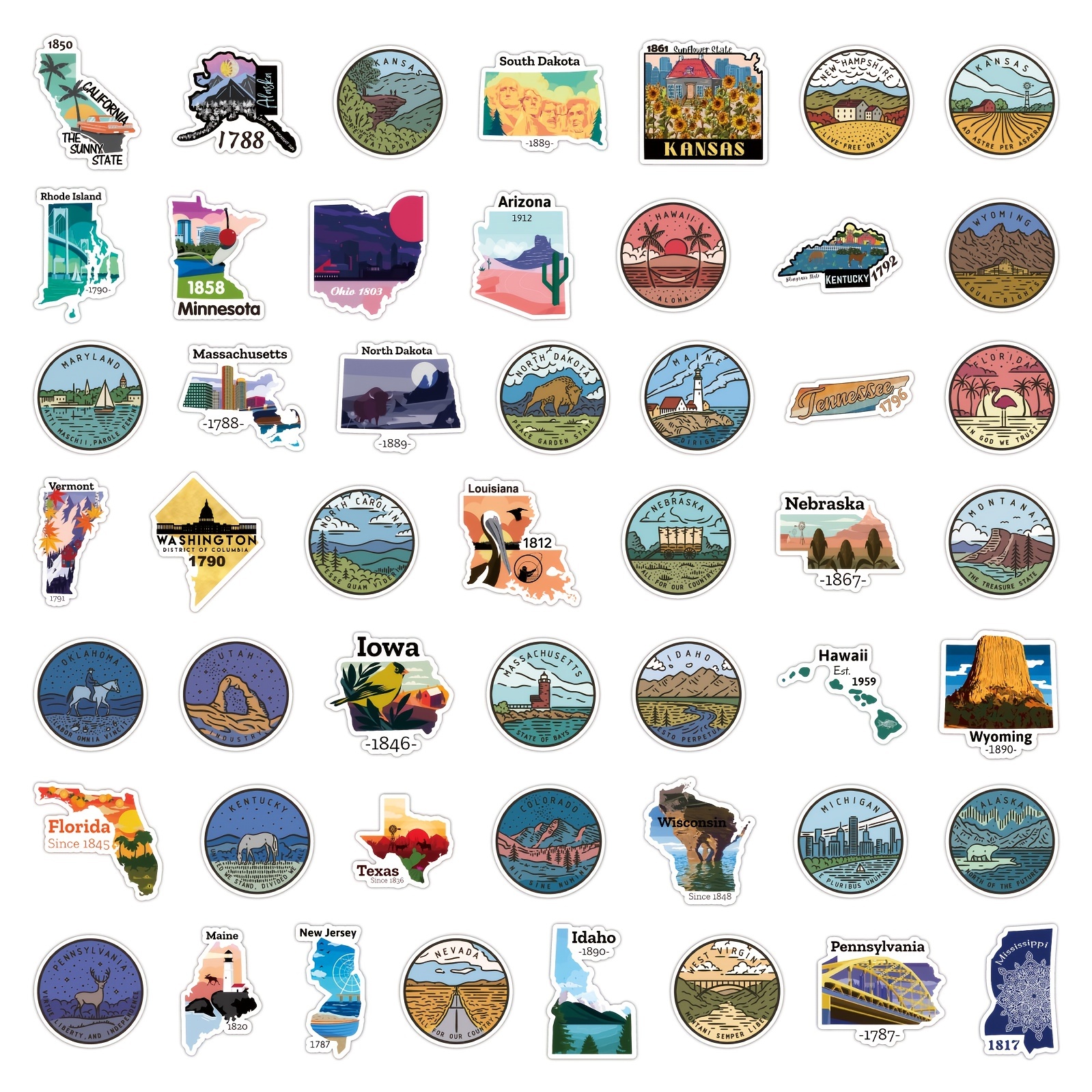 World Travel Stickers Pack Waterproof Vinyl Travel Map - Temu