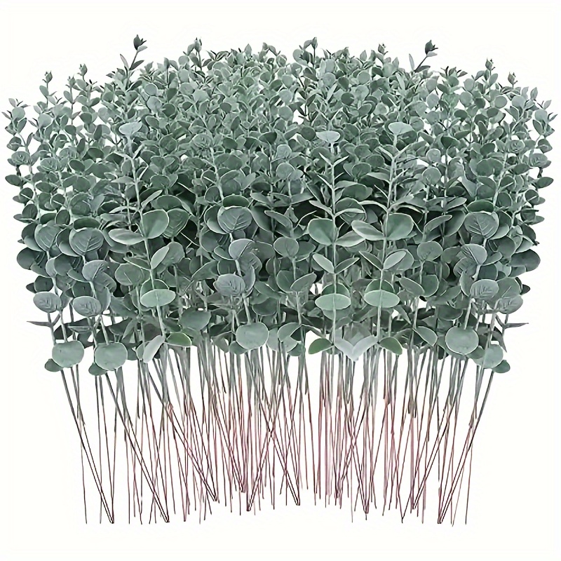 

36pcs Artificial Eucalyptus Stems And Leaves For Wedding Centerpieces And Farmhouse Decor - Realistic Greenery Branches For Flower Arrangements And Home Decor