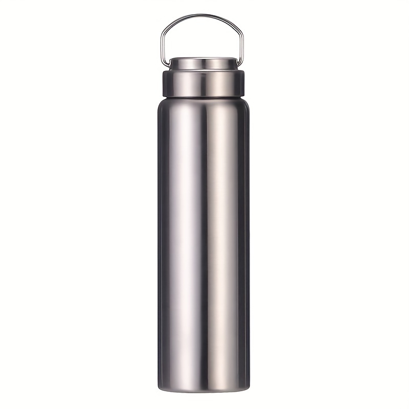 E-shop 304 Edelstahl Wasserbecher Voll Einlagig Verdickte Sportwasserflasche Herren Outdoor Große Kapazität Tragbarer Campingbecher Männer und Frauen