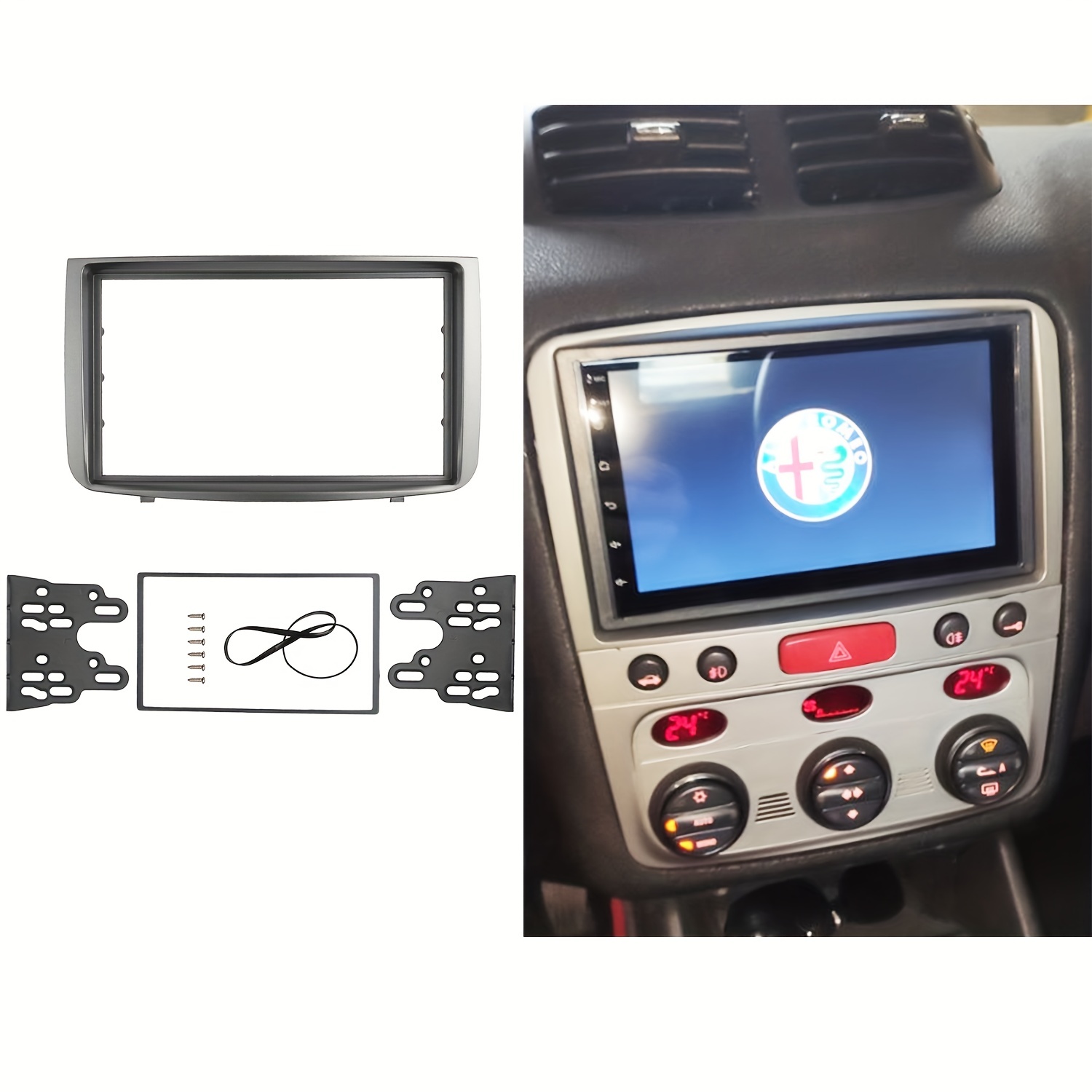 Panel de montaje de Audio para coche RENAULT Megane I, Radio Scenic, CD,  GPS, DVD, estéreo, marco de instalación, 1 Din, Fascia, 1996-2002 -  AliExpress