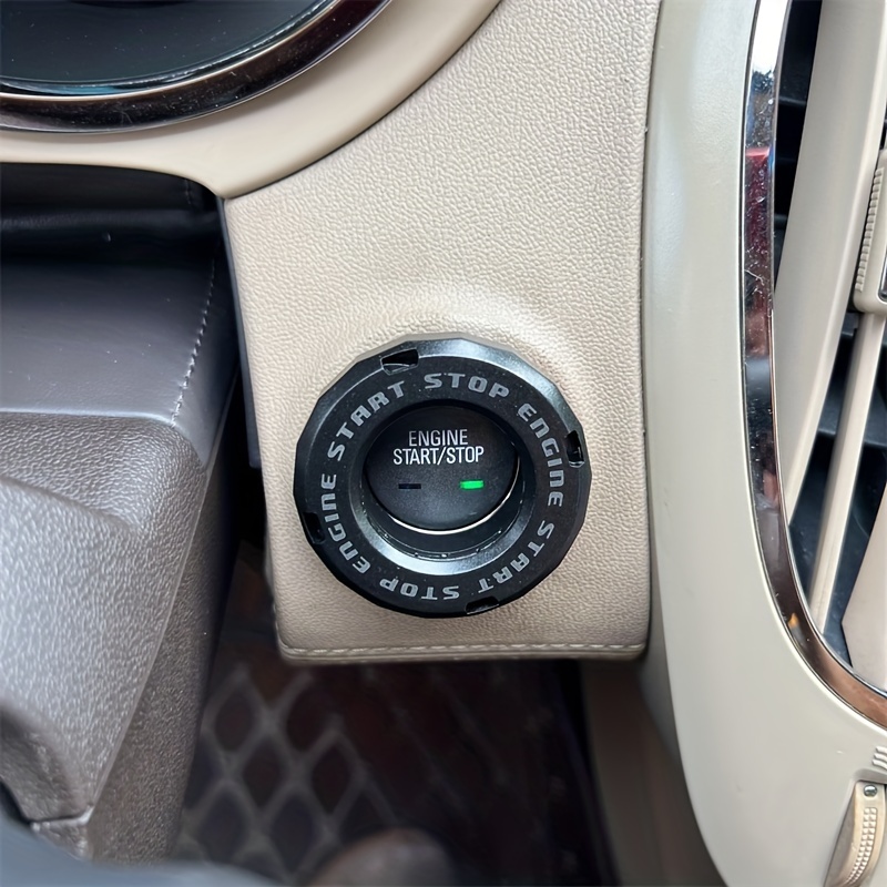 Couvercle du bouton poussoir pour démarrer - Couvercle anti-rayures pour  bouton de démarrage de voiture,Couvercle de rotation du bouton poussoir  pour