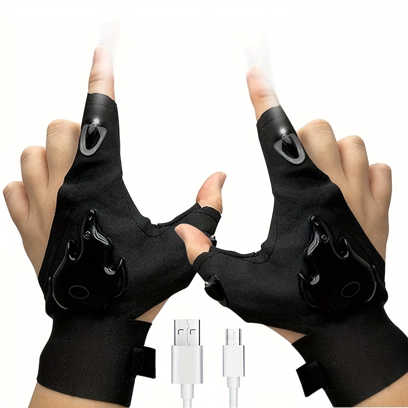 Finger Light Glove Led Flashlight Gloves Usb Rechargeable - Temu