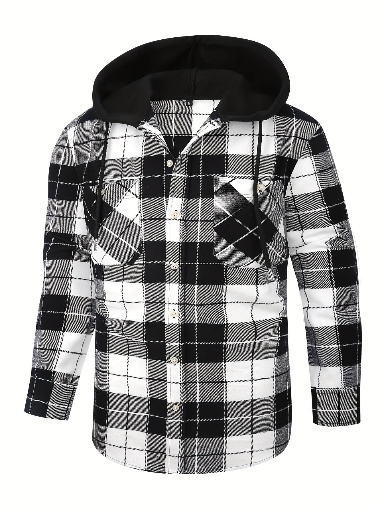 Karo Kapuzenjacke Jacke Mit Karomuster Hemdjacke Herren Karo