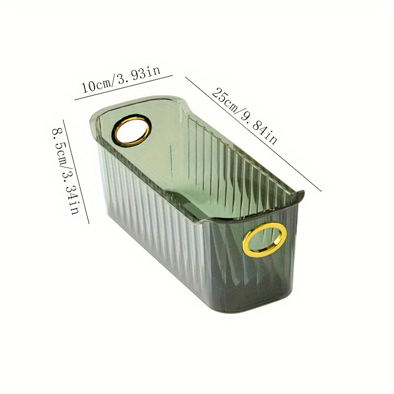 Transparent Plastic Storage Bin Countertop Sundries Storage Box