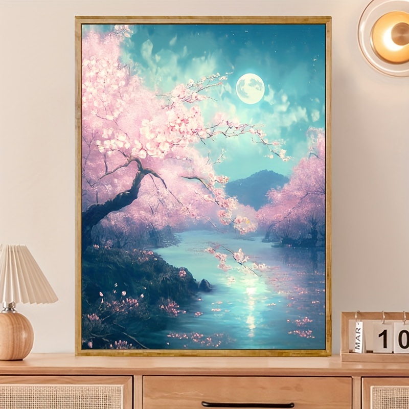Moon Tree Digital Oil Painting Kit Suitable For Adults And - Temu