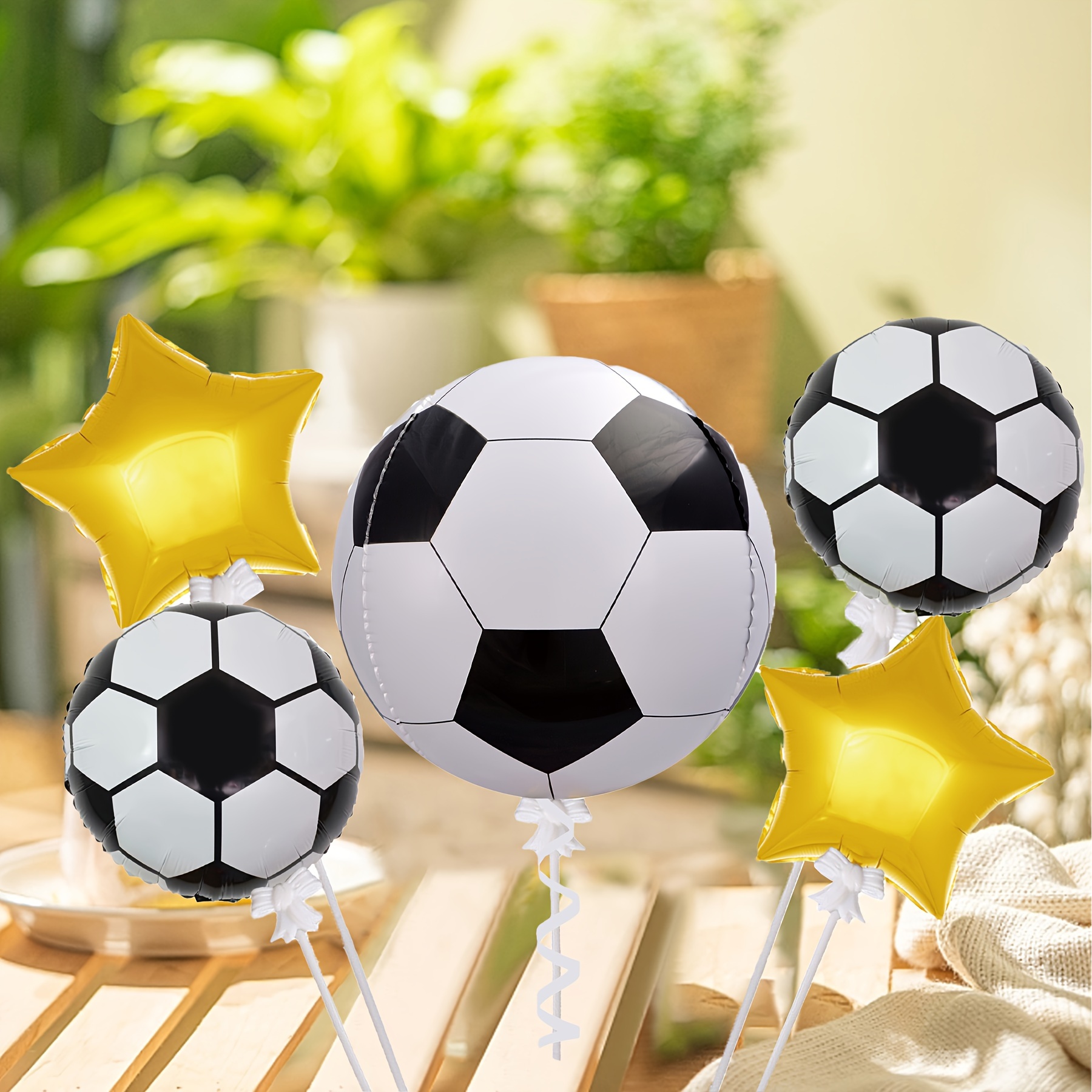 5 Pezzi Grande Pallone Calcio Giallo A Forma Pentagramma, Piccolo Pallone  Calcio In Pellicola Alluminio, Decorazione Feste In Bar, Decorazione Club,  Decorazione Compleanni - Giochi E Giocattoli - Temu Italy