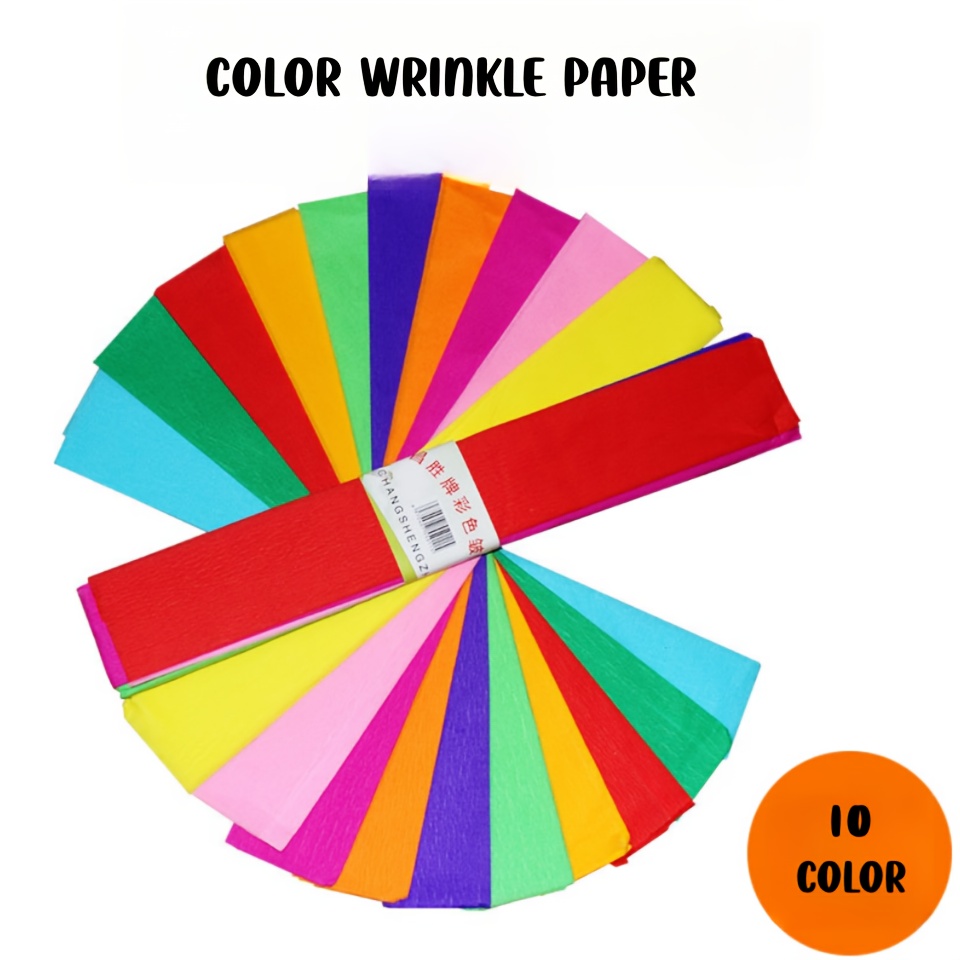 Colorful Crepe Paper Handmade Material Craft Paper - Temu