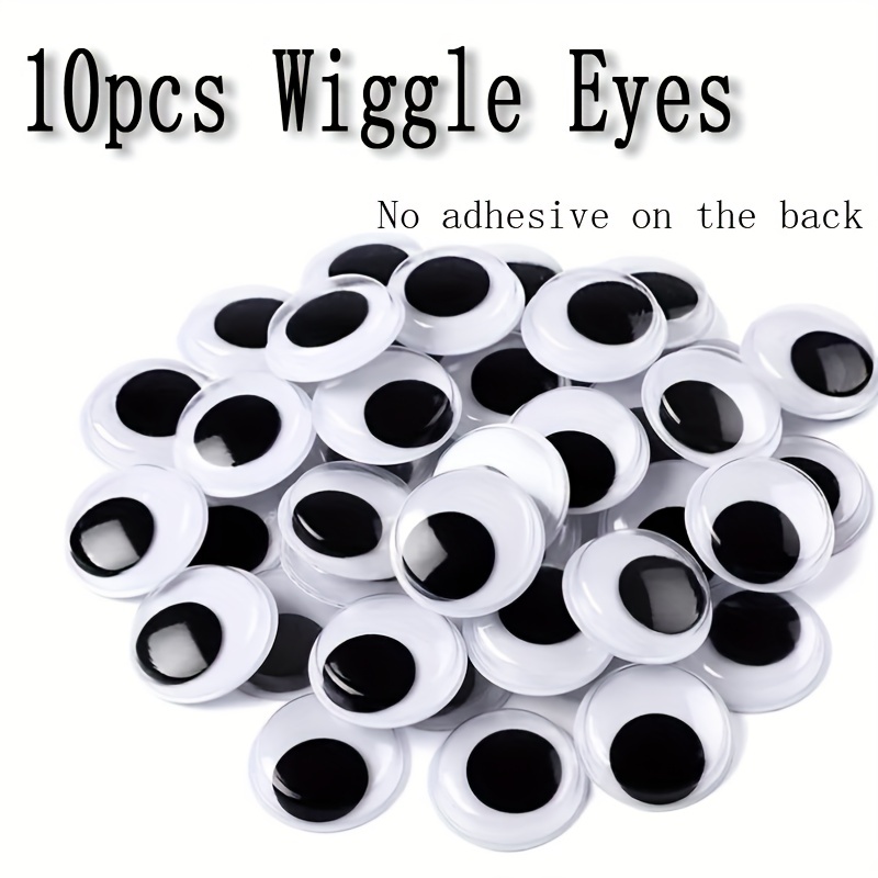 100pcs Googly Eyes 6mm 8mm 10mm Plastic Eyes Self-Adhesive Wiggle Eyes for  DIY Doll Toy Scrapbooking Crochet Puppet