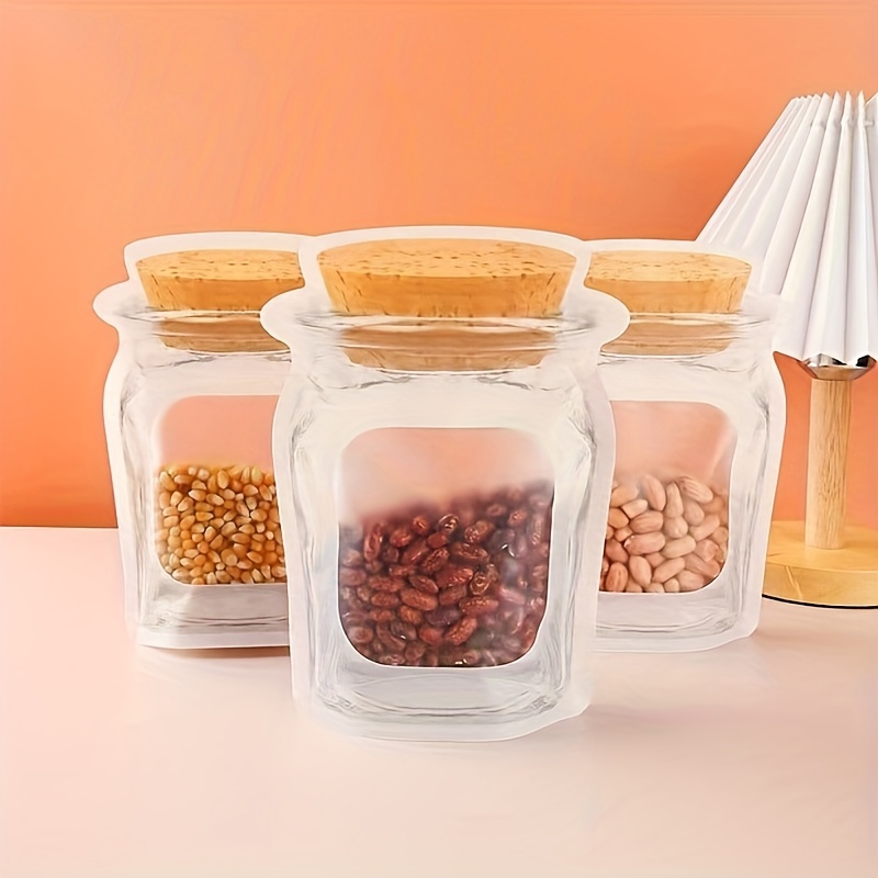 40 Pcs Reusable Mason Jar Ziplock Bags, Food Storage Fresh and