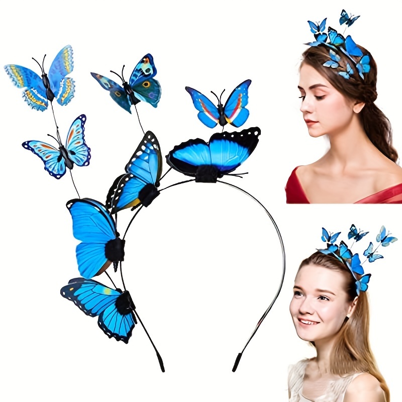 

Elegant Butterfly Decorative Head Band Non Slip Head Wear Stylish Hair Accessories For Women And Daily Use Party Banquet Ball