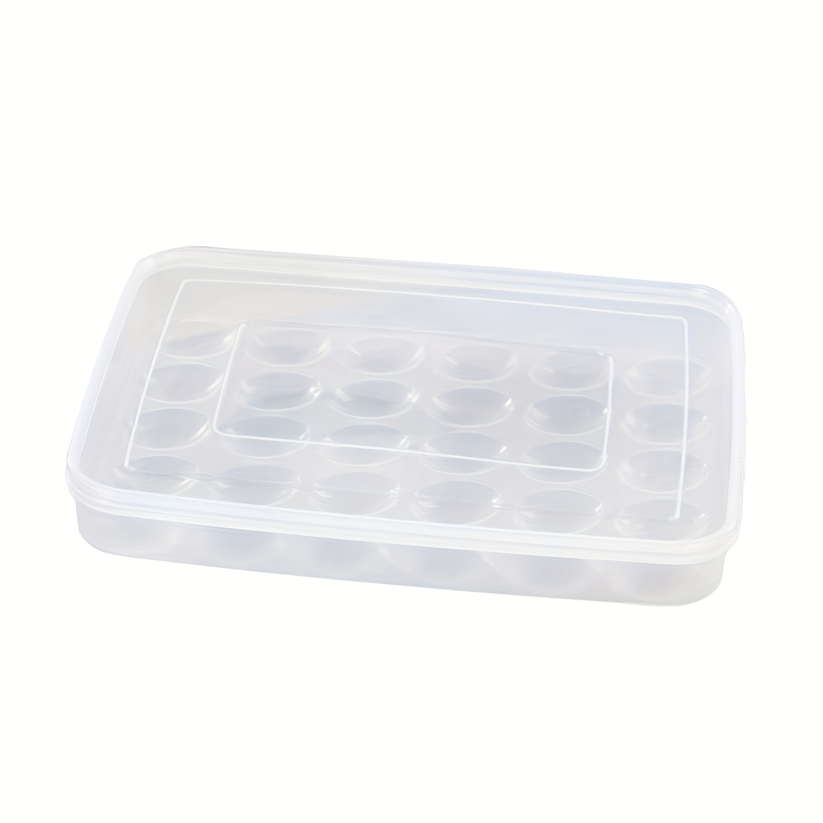 Egg Holder For Refrigerator, Deviled Egg Tray Carrier With Lid