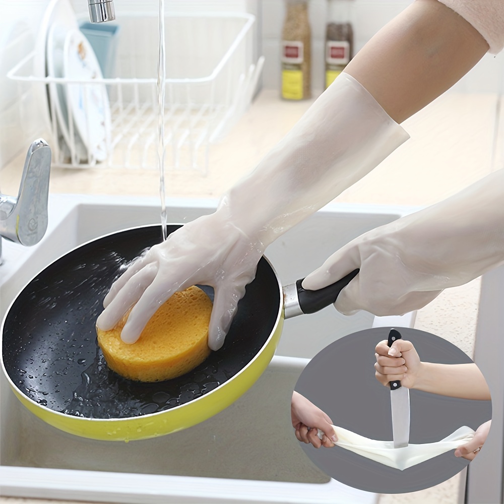 Water-resistant Nitrile Dishwashing Gloves - Protect Your Hands And  Tableware With These Durable And Comfortable Kitchen Accessories - Temu