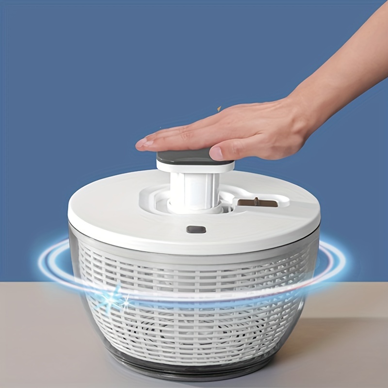 Machine Multi-use, Efficient And : Electric Vegetable Dehydrator Salad Spin  Dryer, Makes Kitchen Work Easy And Pleasant - Temu