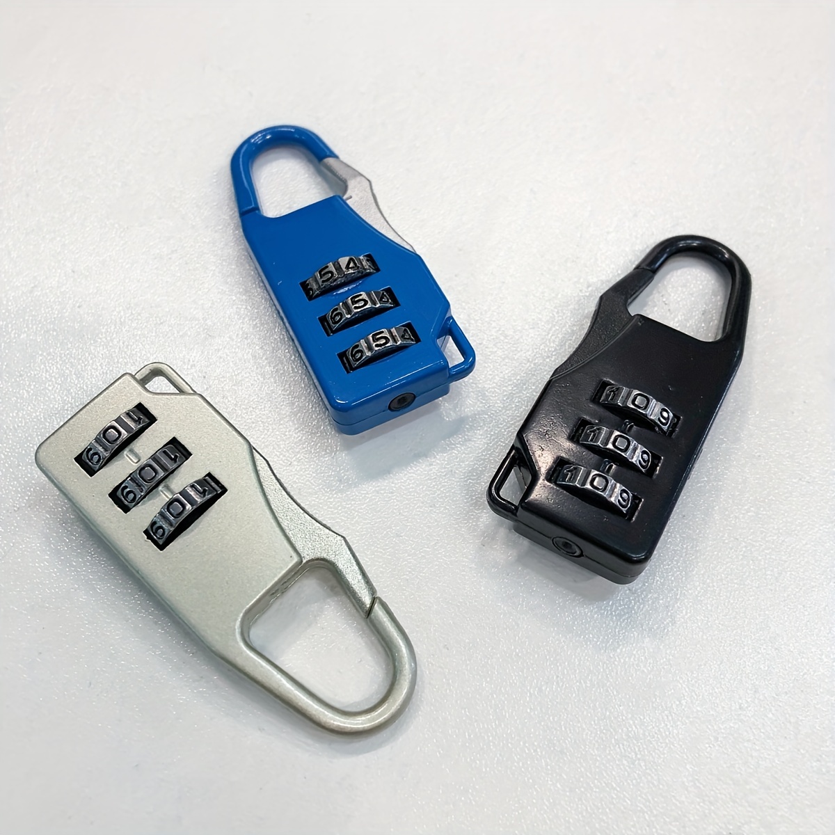 Travel Luggage Combination Lock For Zipper Bag,mini Lock Alloy Luggage Zipper  Lock Three Digit Luggage Combination Lock Password Padlock - Temu Italy