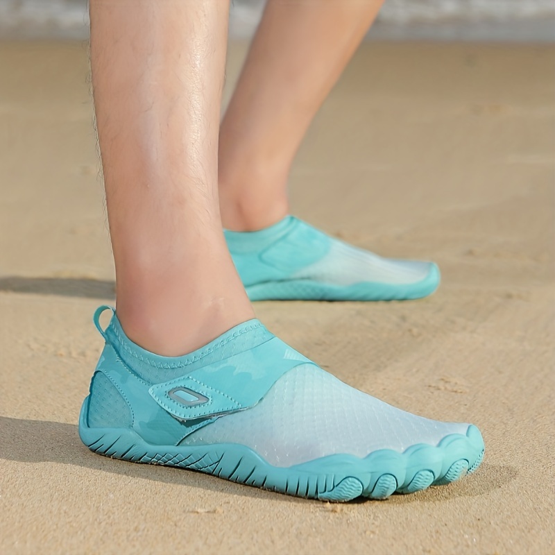 Women's Solid Quick Drying Water Shoes Anti Slip Hook Loop - Temu
