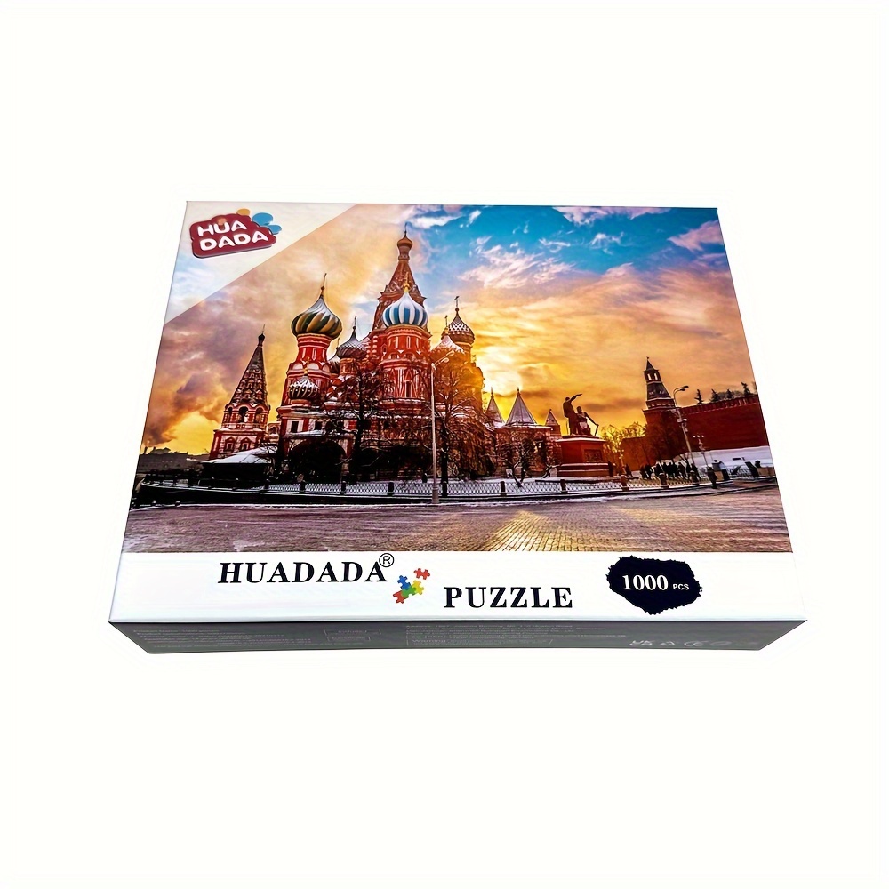 Puzzle, Paris, France, Eiffel Tower and River, Lithograph Style, 1000 Pieces,  Unique Jigsaw, Family, Adults 