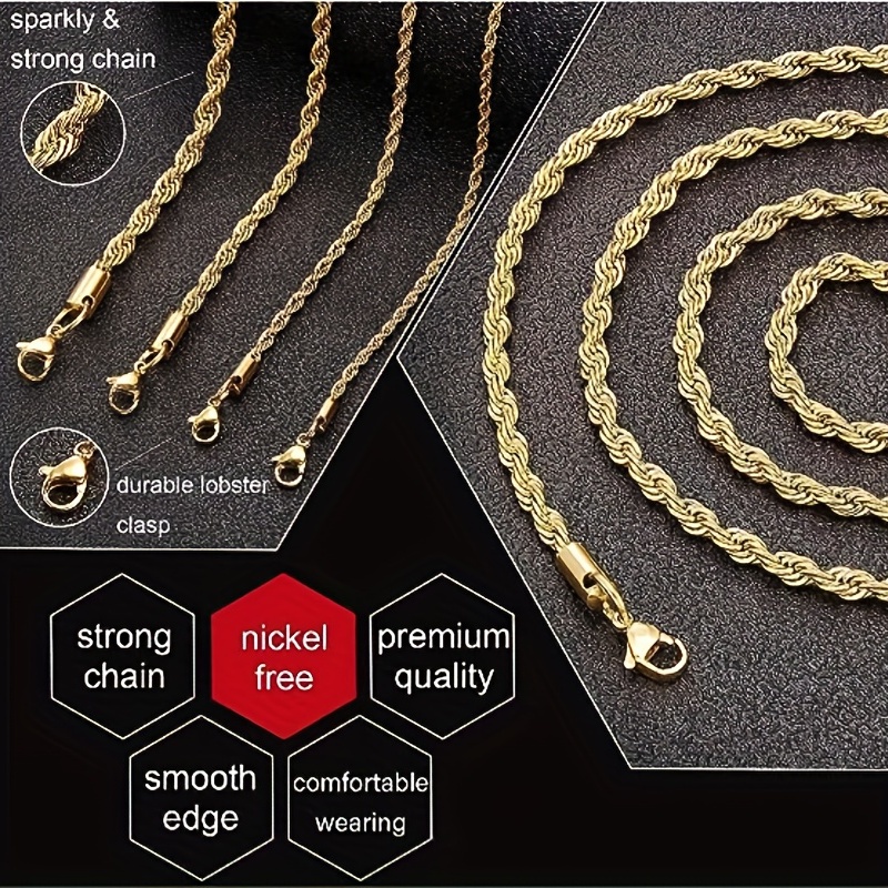 LW Edge Cadenas BIG Necklace For Woman Designer Gold Plated 18K