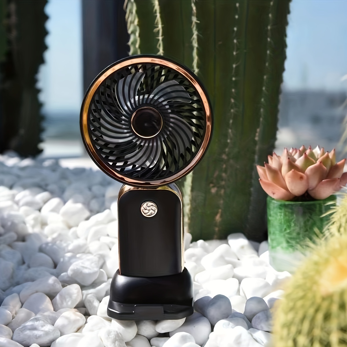 Mini Ventilador Recargable Portátil De Color Caramelo , Enfriador De Verano  , Mano , Por Usb , Silencioso , Aire Coole