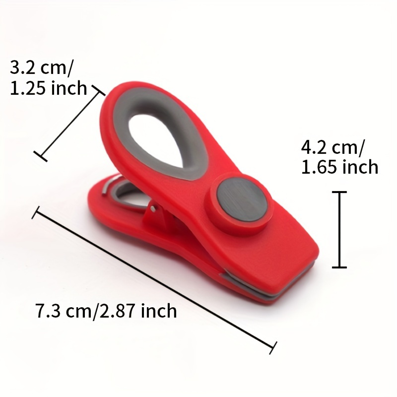 Multi-Purpose Clips for Food Bag Magnetic Plastic Clip Air Tight