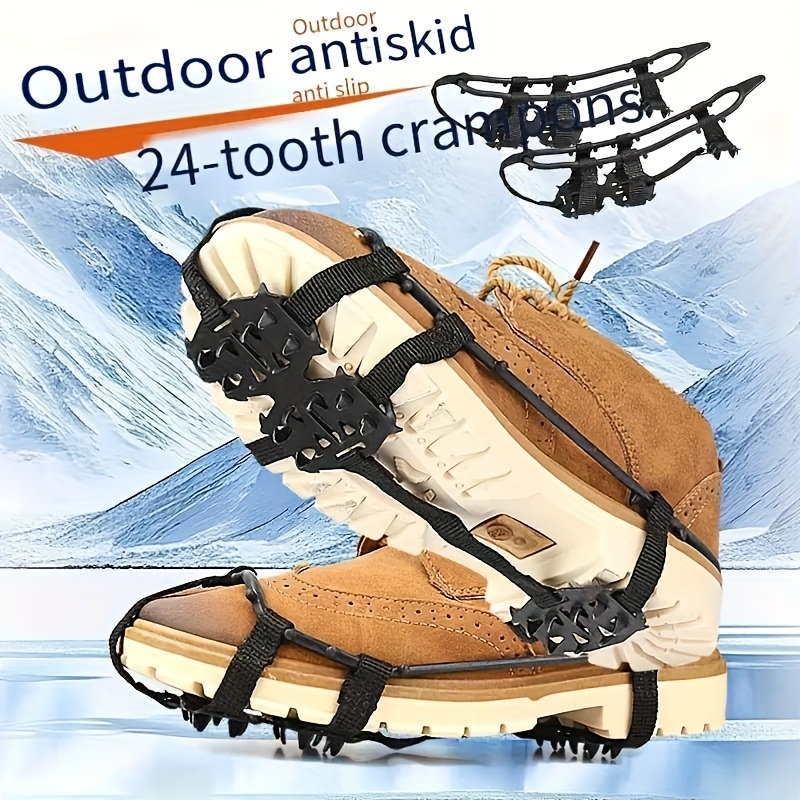 Outdoor Non slip Ice Gripper Anti Skid Ice Spikes Shoes - Temu