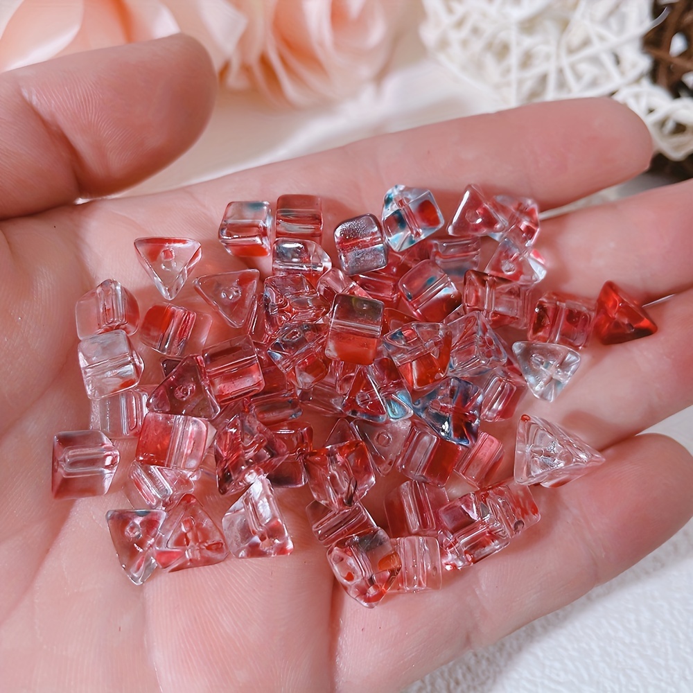 Gradient Candy Ab Color Faceted Crystal Tiny Glass Beads - Temu