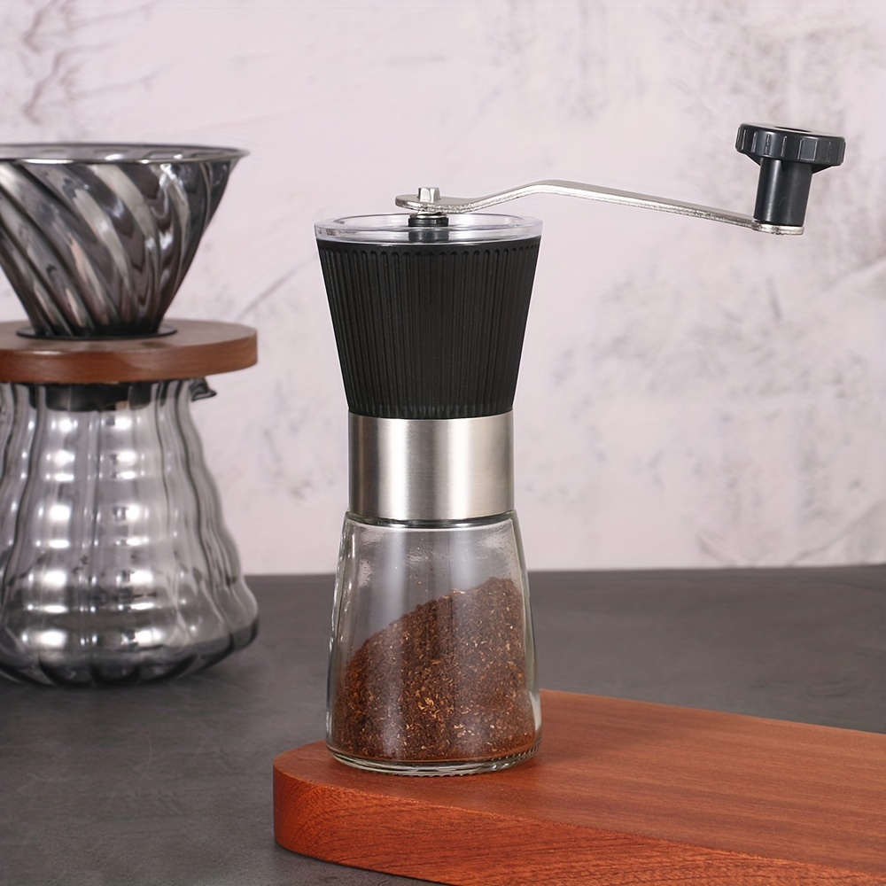 Hand-cranked Black Coffee Grinder - Manual Bean Grinder For Home Use -  Small Powder Grinder For Coffee Beans - Coffee Accessories - Temu